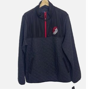 Portland Trailblazers 1/4 zip jacket L